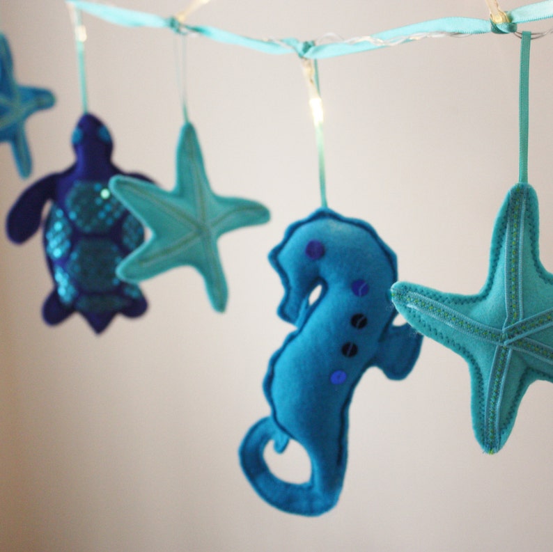 Blue Sea turtle fairy lights   sea turtle theme turtle room image 2