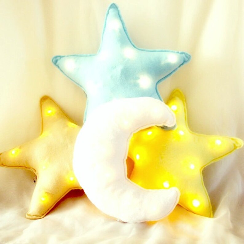 Nursery Decor Cushion Star and Moon Cushions Cushion Fairy Etsy UK