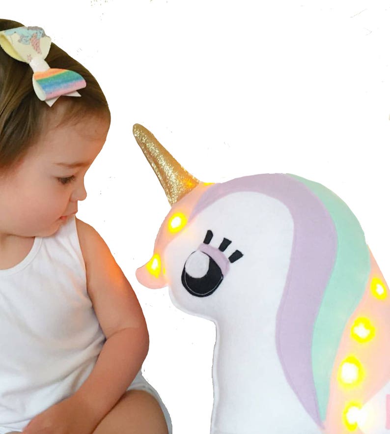 Unicorn Night Light Baby Girl Nursery Bedroom Fairy Lights Etsy UK