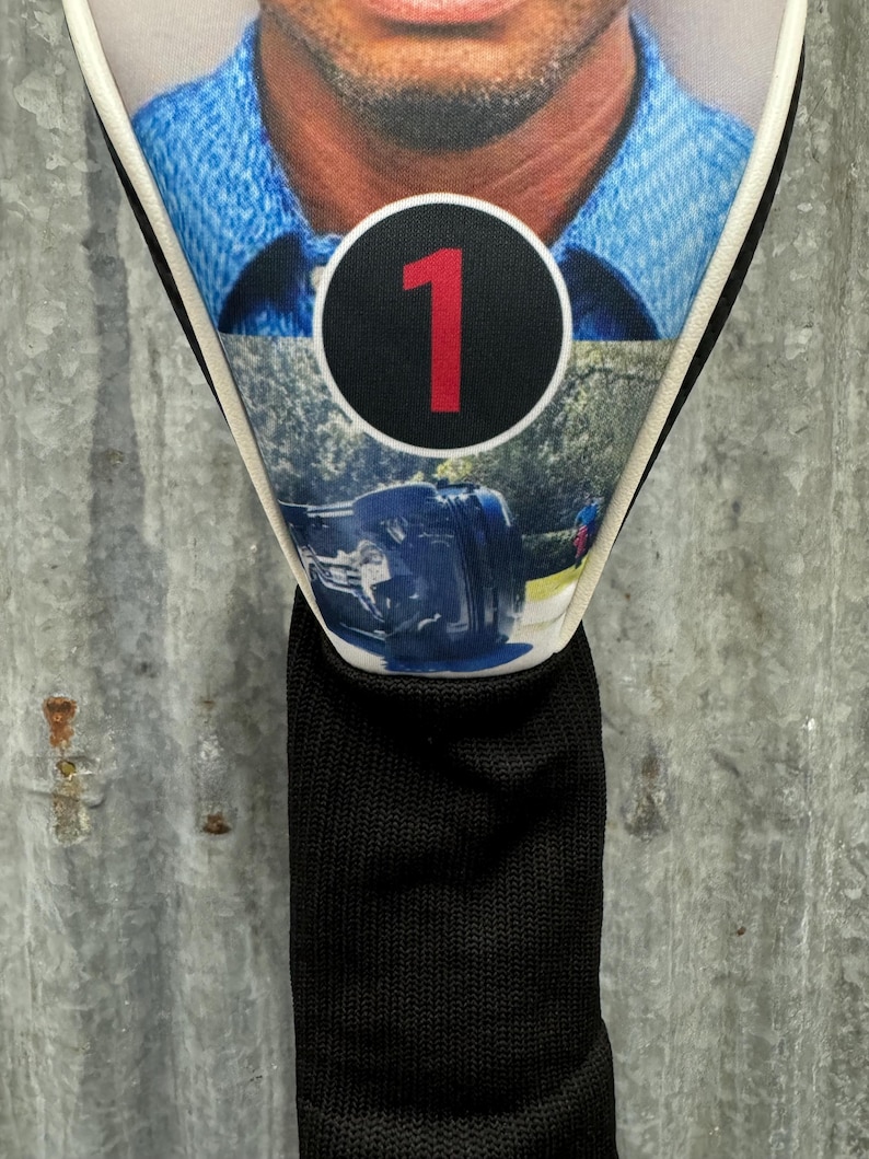 Tiger Woods Mug Shot Head Cover With Car Crash image 3