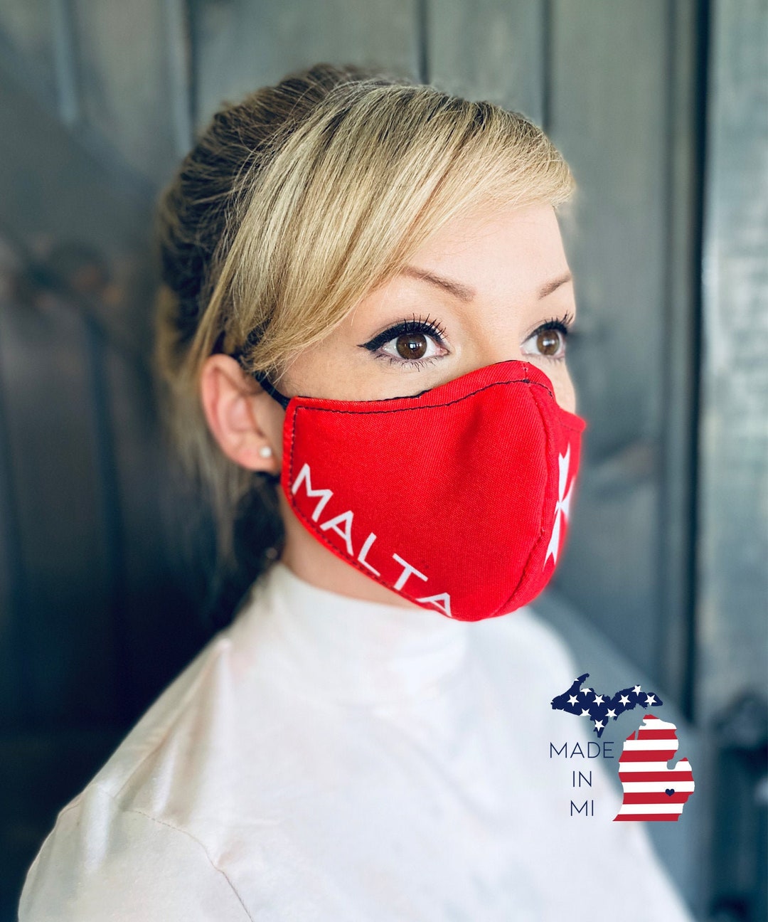 Malta Washable Face Mask With Nose Wire / Breathable Filter Pocket