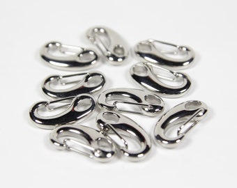 10pcs 26mm Stainless Steel Lobster Clasps, Bracelet Clasps, Claw Clasps, Key Clips, Chainmail Clasps, Paracord Clasp, Spring Clip