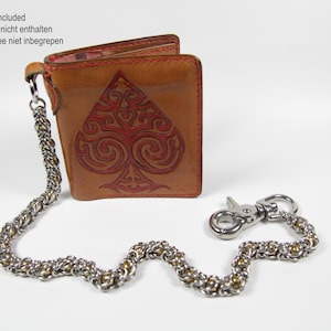 Captured Bead Box Wallet Chain, Stainless Steel, Chainmaille Biker Wallet Chain, Chainmail Chain, Trouser Chain, Biker Chain Belt
