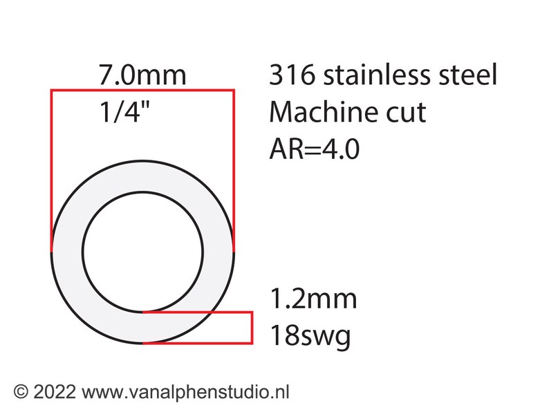 7.0x1.2mm, Stainless Steel Jump Rings, Machine Cut, Chainmaille Rings, Stainless Steel Jumprings, Chainmail Rings, Chain Maille Supplies image 3