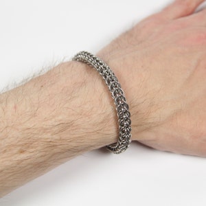 Full Persian Armband 6 in 1, Maliën Armband, Rvs, Chainmaille Armband, Chainmail Armband, Chain Maille Armband, Chain Mail, Heren Armband
