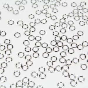 7.0x1.2mm, Stainless Steel Jump Rings, Machine Cut, Chainmaille Rings, Stainless Steel Jumprings, Chainmail Rings, Chain Maille Supplies image 2