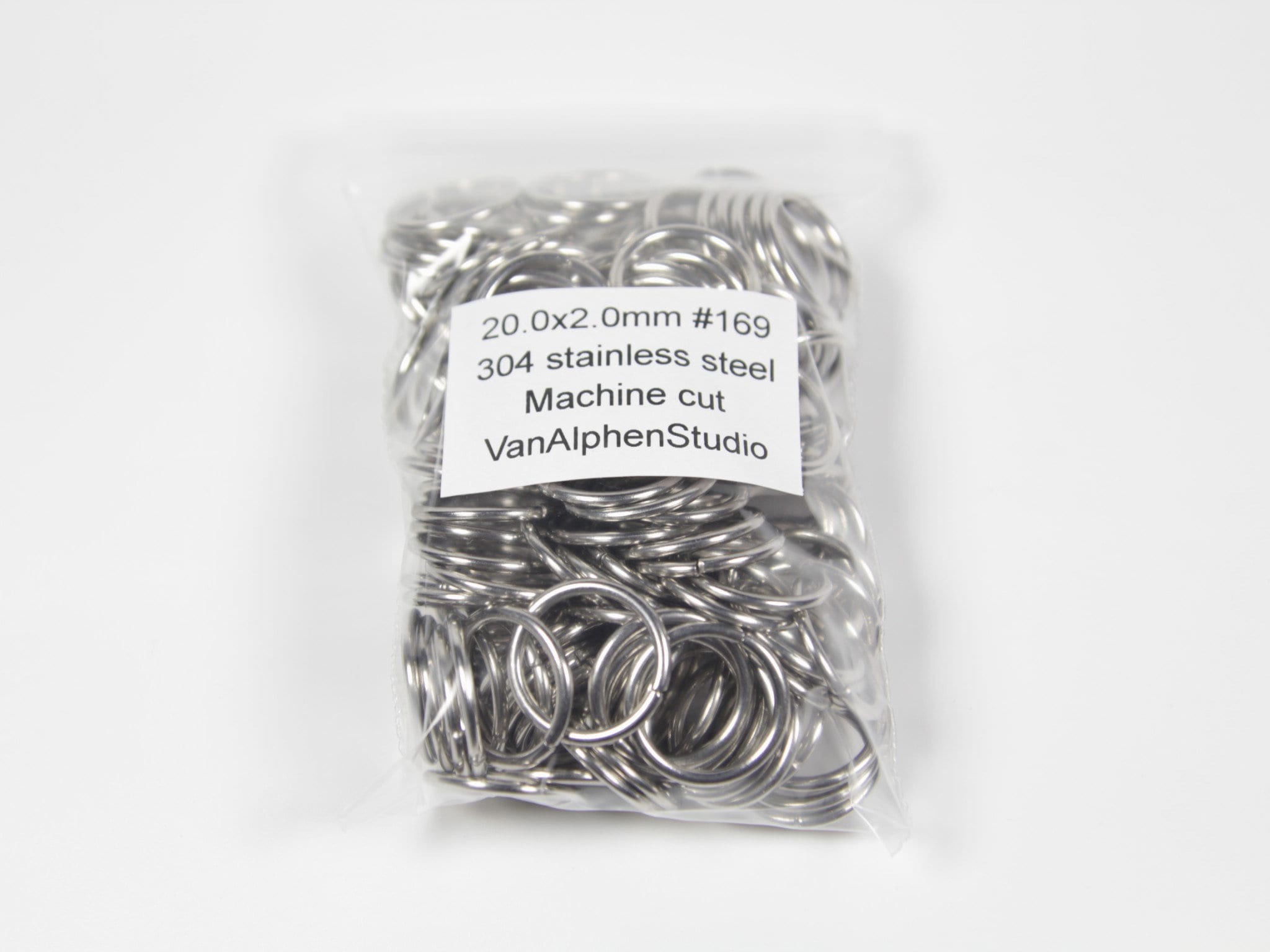 Aros en Acero Inoxidable 304 con un grosor de 2.5mm. 2.5x13mm