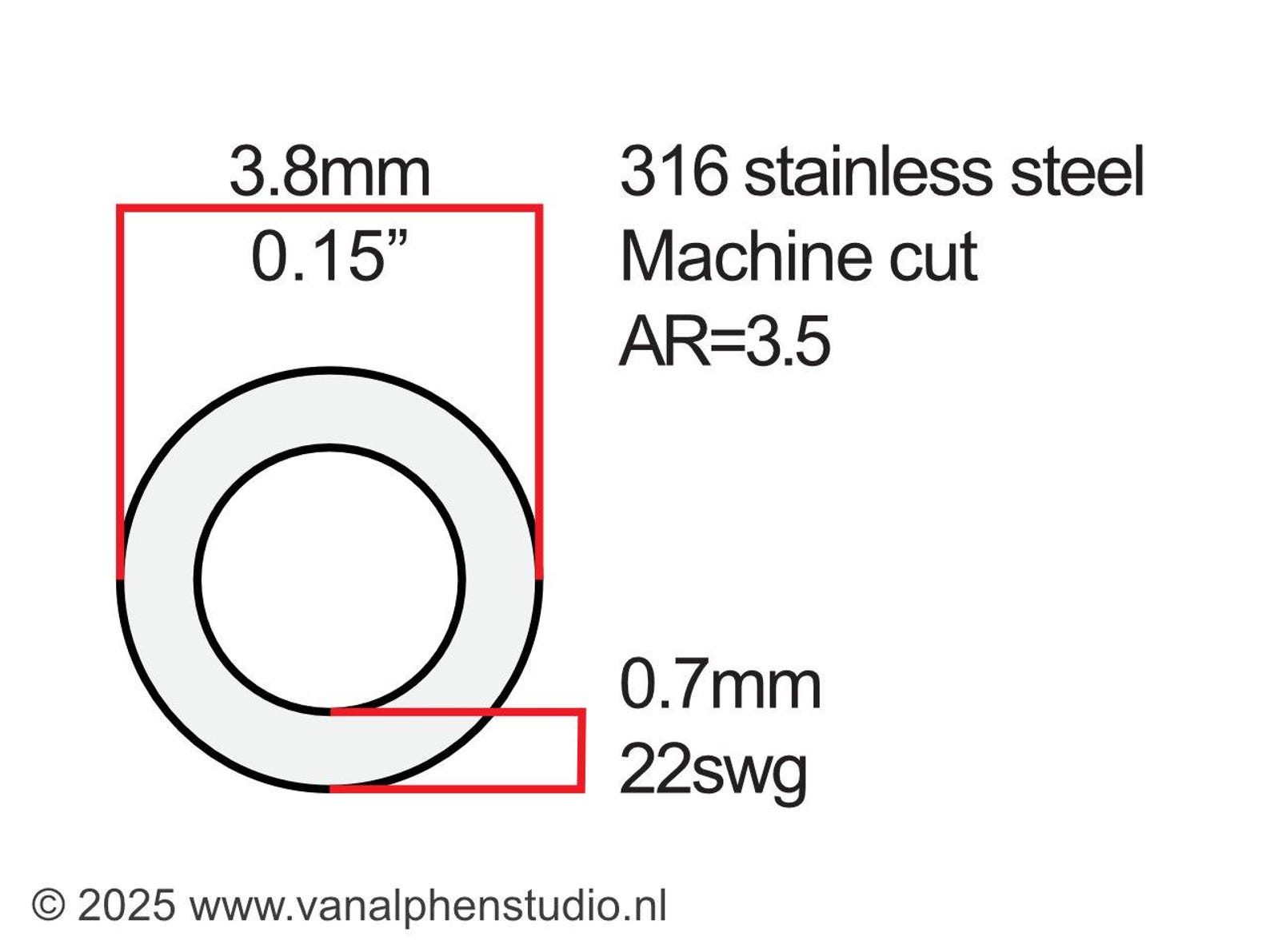 3.8x0.7mm, Stainless Steel Jump Rings, Machine Cut, Chainmaille Rings ...