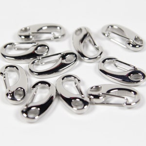 10pcs 21mm Stainless Steel Lobster Clasps, Bracelet Clasps, Claw Clasps, Key Clips, Chainmail Clasps, Paracord Clasp, Spring Clip