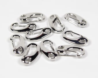 10pcs 21mm Stainless Steel Lobster Clasps, Bracelet Clasps, Claw Clasps, Key Clips, Chainmail Clasps, Paracord Clasp, Spring Clip