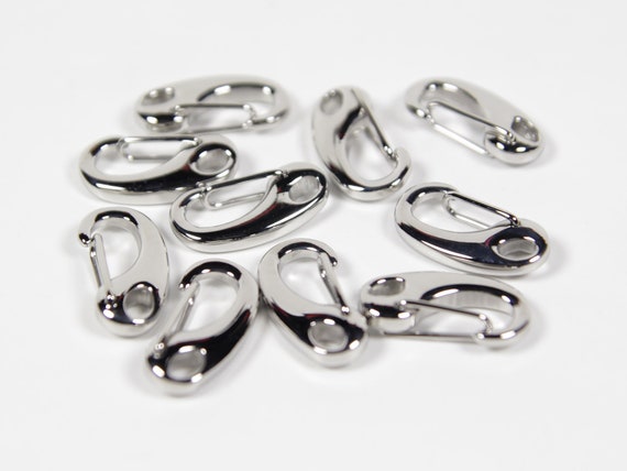 10pcs 21mm Stainless Steel Lobster Clasps, Bracelet Clasps, Claw Clasps,  Key Clips, Chainmail Clasps, Paracord Clasp, Spring Clip 