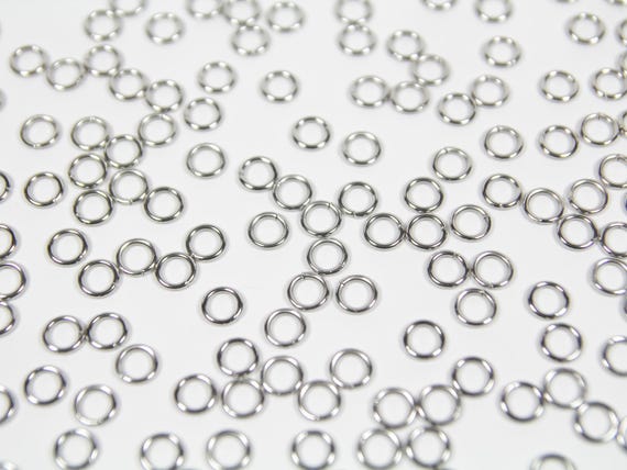 8.5x1.4mm, Stainless Steel Jump Rings, Machine Cut, Chainmaille Rings,  Stainless Steel Jumprings, Chainmail Rings, Chain Maille Supplies 