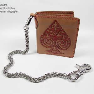 JPL5 Ropage Wallet Chain, Stainless Steel, Chainmaille Biker Wallet Chain, Chainmail Chain, Trouser Chain, Biker Chain Belt, Swivel Clasp