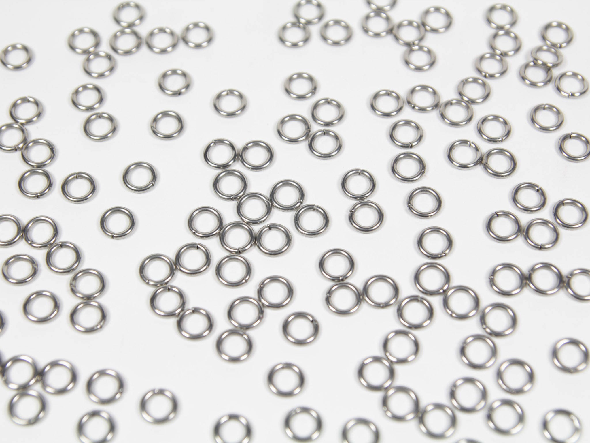 8.5x1.4mm, Stainless Steel Jump Rings, Machine Cut, Chainmaille Rings,  Stainless Steel Jumprings, Chainmail Rings, Chain Maille Supplies 