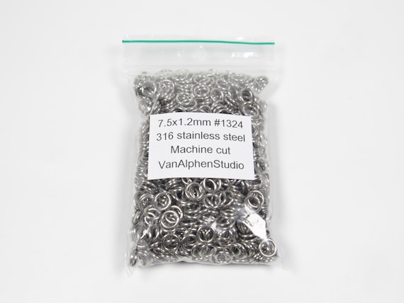 Stainless steel chainmail rings sale