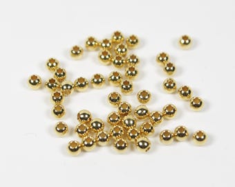 Brass Beads, 4x3.5mm, Chain Maille Supplies, Chainmail, Chainmaille
