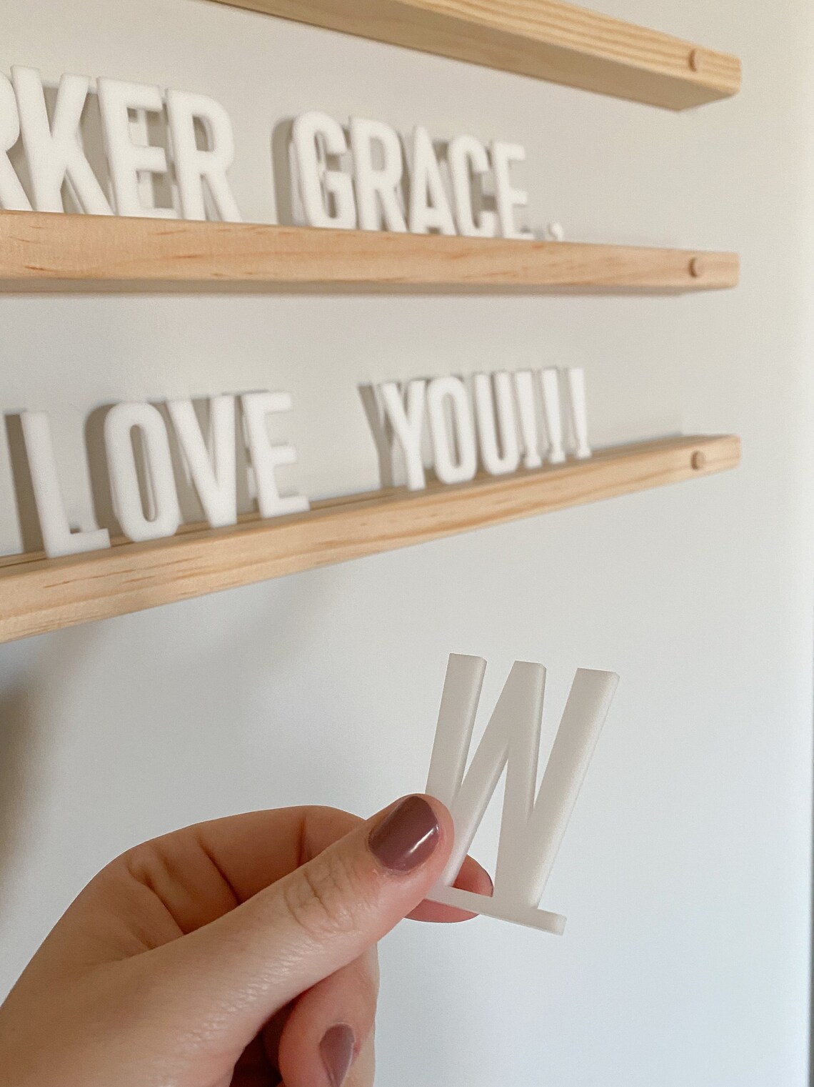 Mini Statement Shelves Letter Ledges Letter Shelves Etsy