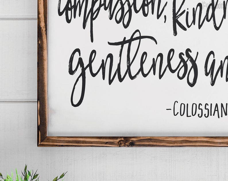 Clothe Yourself With Compassion Kindness Humility - Etsy