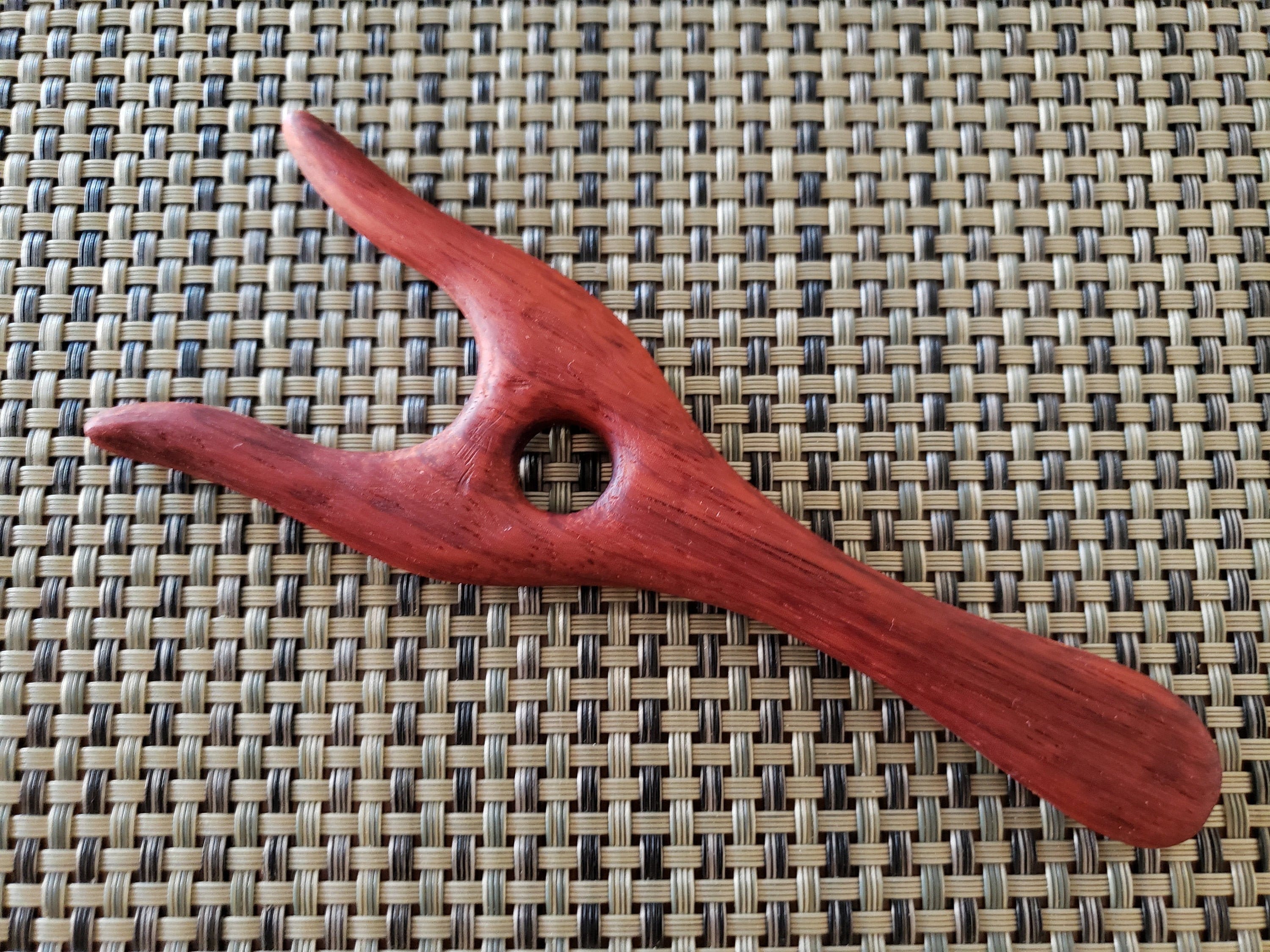 Lucet Fork Knitting Fork Hand Tooled Padauk Wood Lucet 