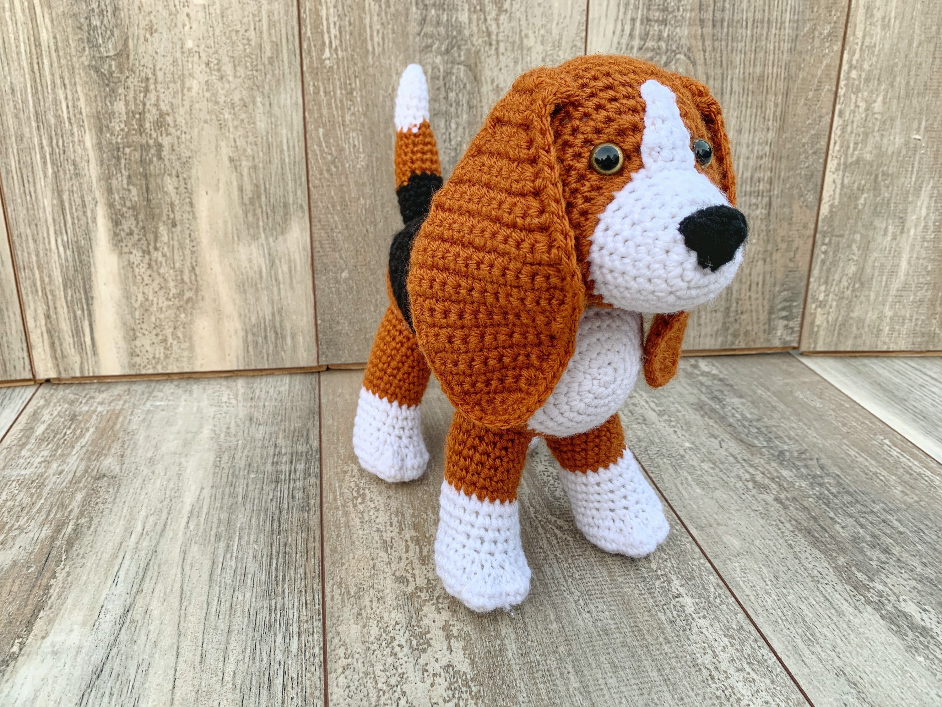 Crochet Beagle Pattern Beagle Amigurumi Crochet Dog Crochet Etsy UK