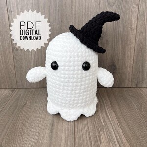 Crochet Ghost Amigurumi Pattern: Halloween Plush (PDF Digital Download)