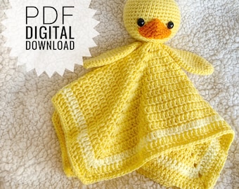 Patrón de manta de seguridad de pato Frankie (Descarga digital en PDF)