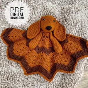 PATTERN: Crochet Dog Lovey (Dog PDF digital download) Dog amigurumi, dog crochet pattern, dog lovey pattern, crochet dachshund lovey pattern
