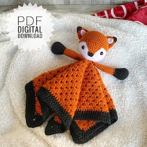 PATTERN: Crochet Fox Lovey (Leon The Fox Lovey PDF digital download) Fox amigurumi, fox crochet pattern
