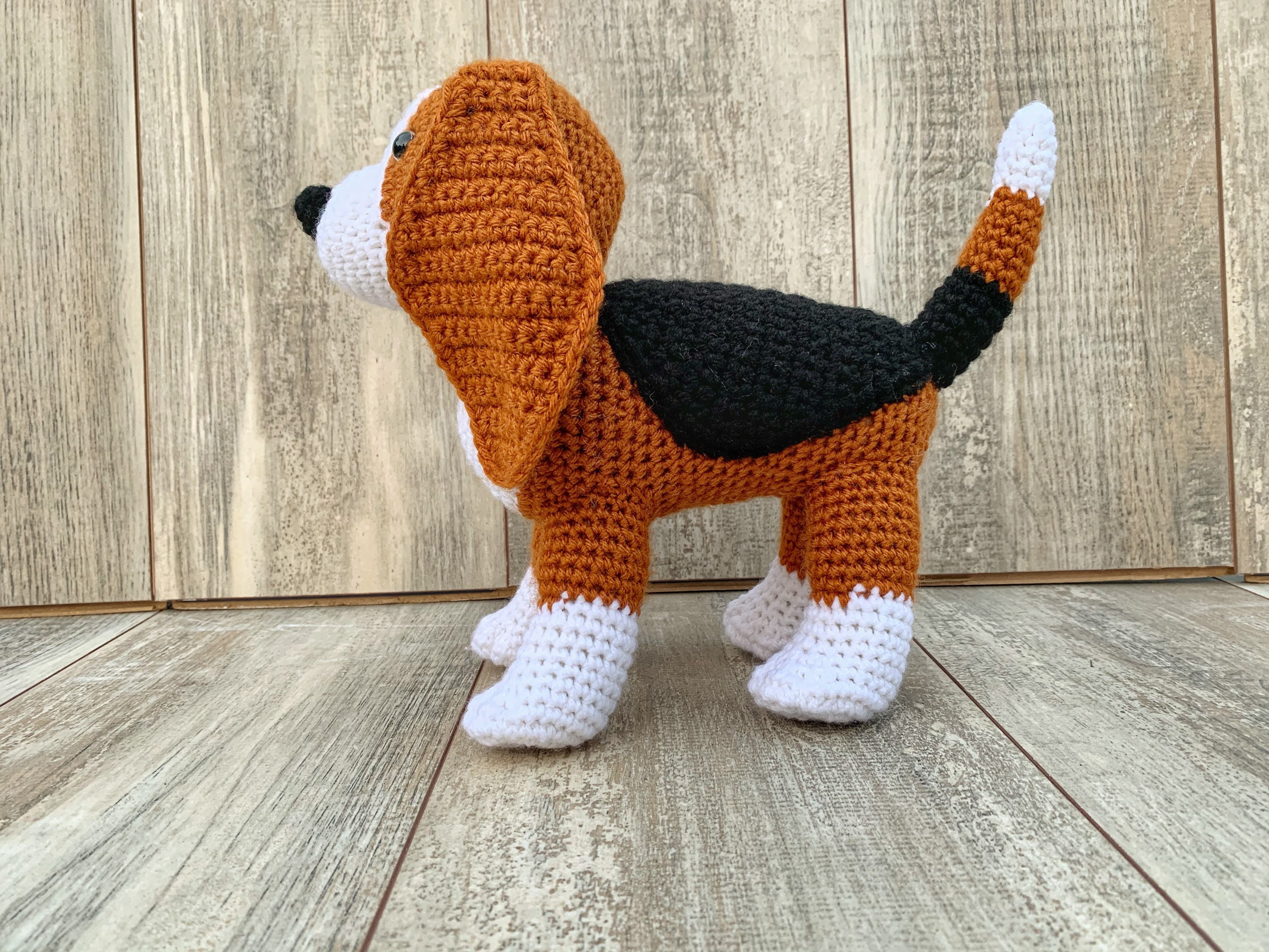 Crochet Beagle Pattern Beagle Amigurumi Crochet Dog Crochet Etsy UK