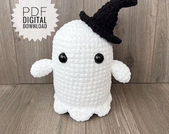 Gehaakt spookpatroon (digitale pdf-download): Halloween-pluche