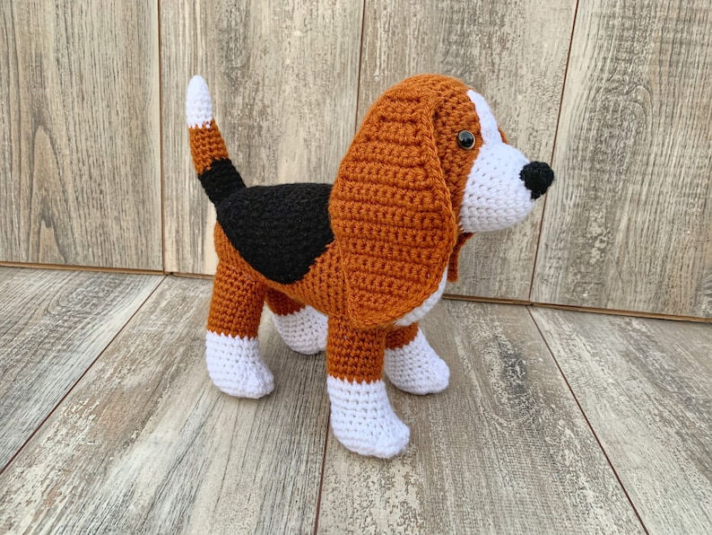 Crochet Beagle Pattern beagle amigurumi crochet dog crochet Etsy