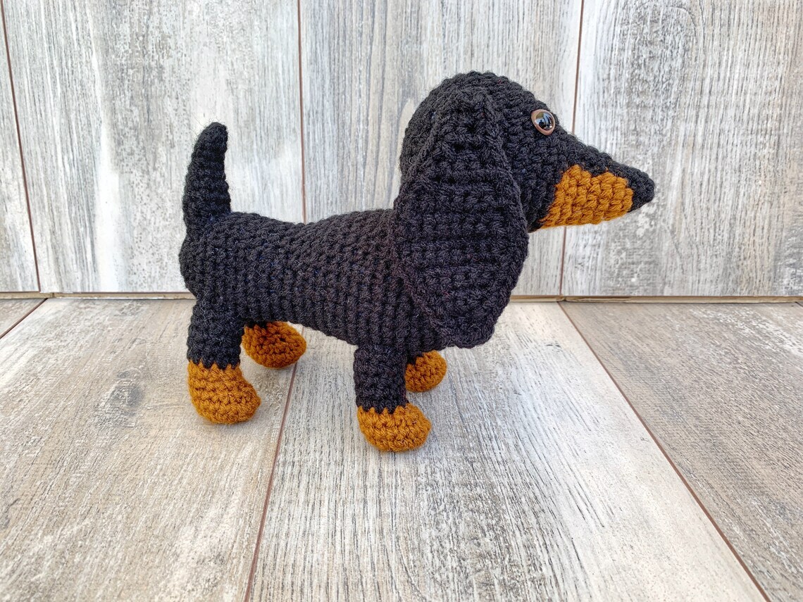Crochet Dachshund Pattern Dachshund Amigurumi Crochet Dog Etsy