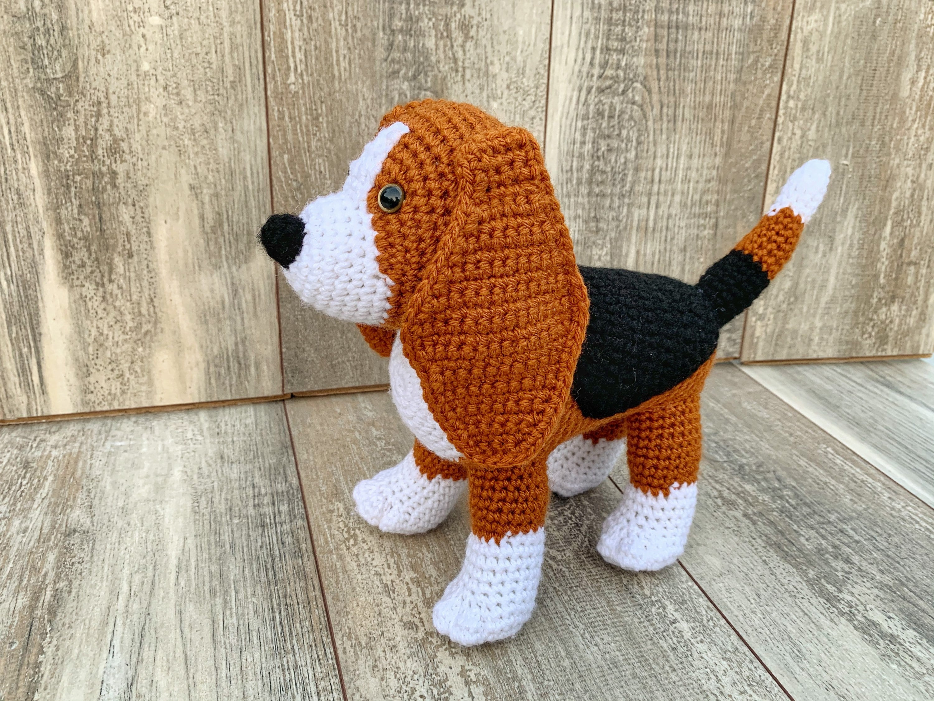 Crochet Beagle Pattern Beagle Amigurumi Crochet Dog Crochet Etsy UK