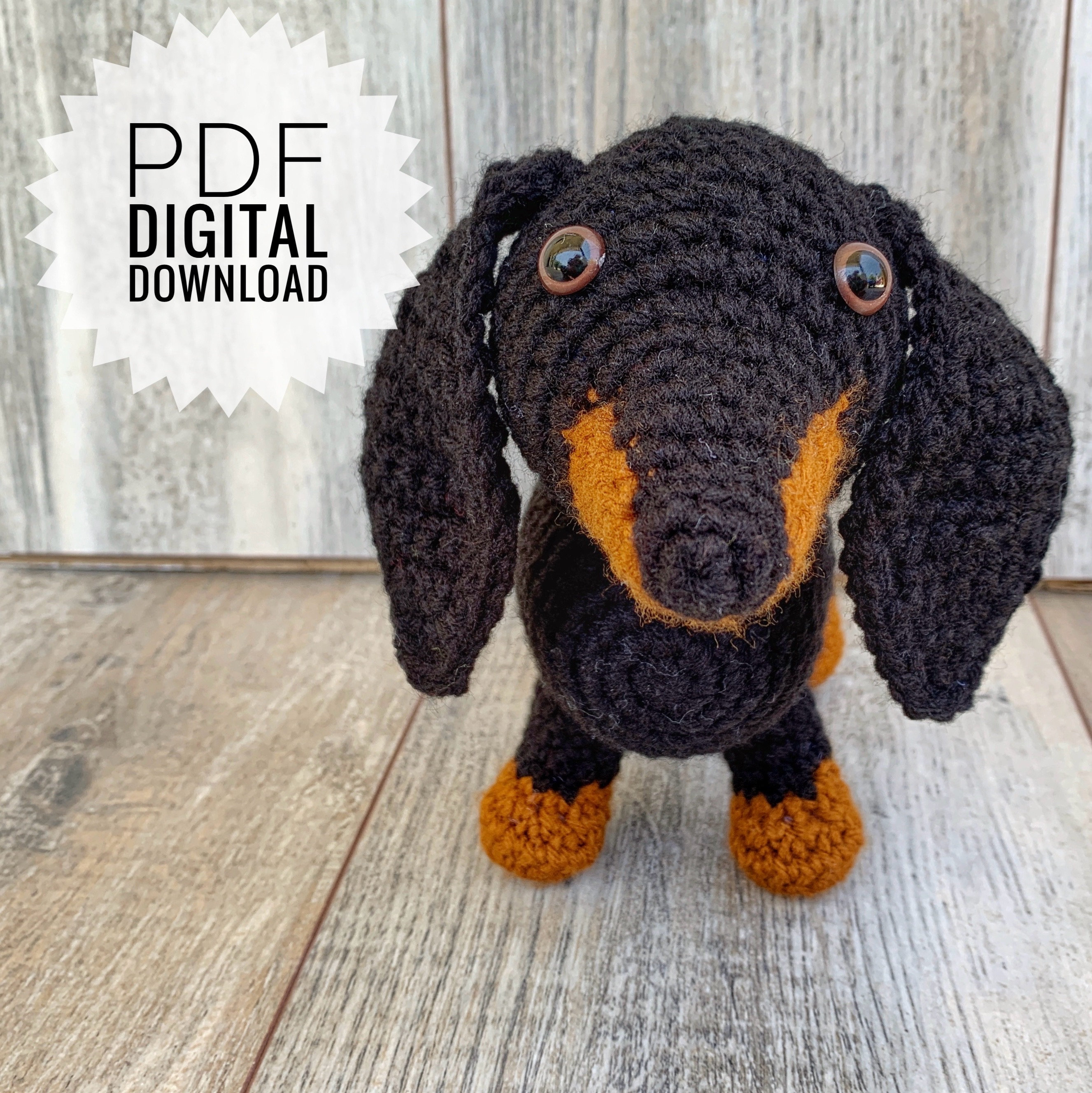 39 Dachshund Crochet Patterns to Stitch for Gifts, Decor, and Everyday Cuteness 24 Crochet Dachshund Pattern: Amigurumi Weenie Dog
