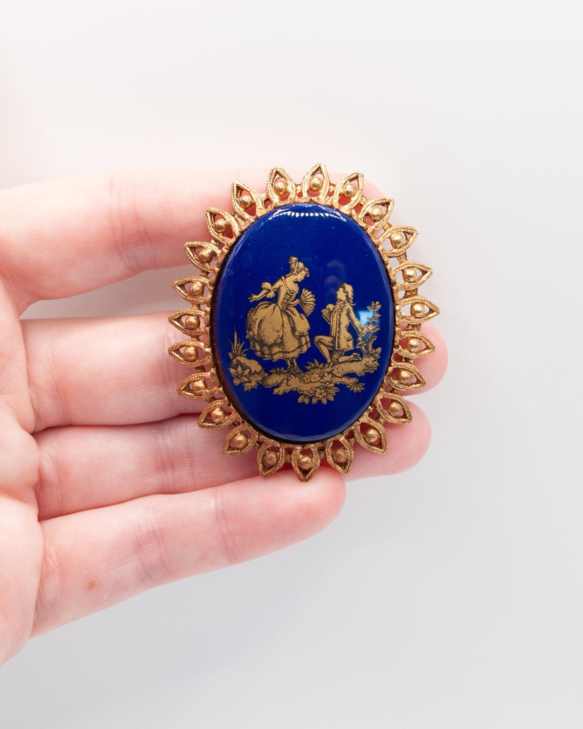 Courting Couple Brooch