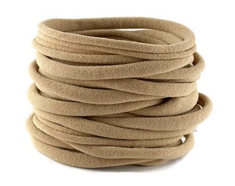 Nylon headbands, nude nylon headband, beige bulk nylon, One Size Fits most Nylon Baby Headband,Toddler, Infant , Newborn Skinny Very Stretch