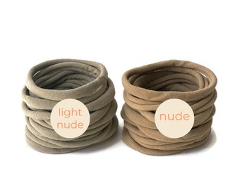 Nylon hoofdbanden baby groothandel elastisch one size fits all Zacht dun rekbaar Bulk DIY Craft Supply Babyshower