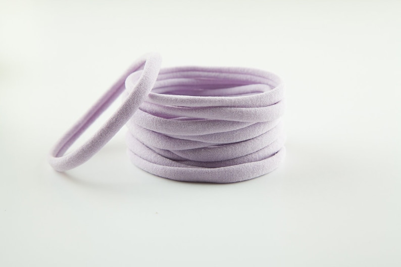 One Size Fits most Nylon Baby Headband,Toddler WHOLESALE lavender Nylon headband bulk nylon Infant Newborn Skinny Very Stretchy