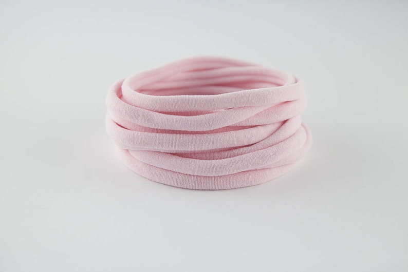 WHOLESALE pink Nylon headband light pink bulk nylon One Etsy