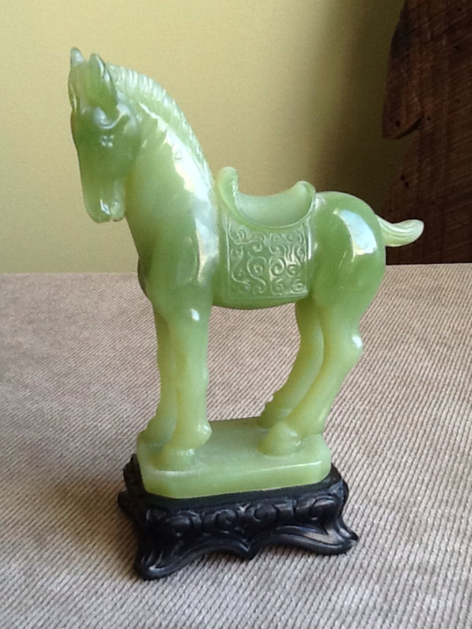 1960s Italy Wony LTD Faux Jade Horse Figurine Etsy
