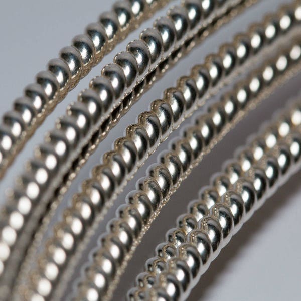 925 Sterling Silver Pattern Twist Wire (Soft)