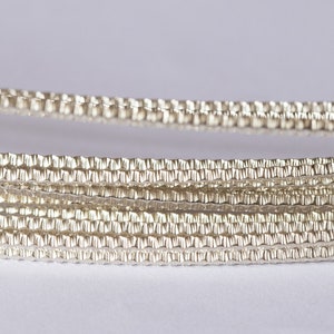 925 Sterling Silver Sparkle Square Wire