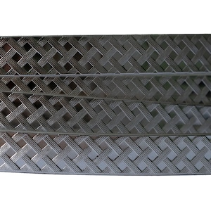 925 Sterling Silver Pattern Flat Wire 9.57 x 1.55mm