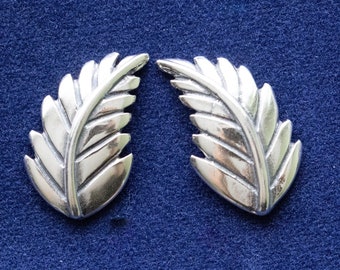 925 Sterling Silver Leaves Component ( 1 pair )
