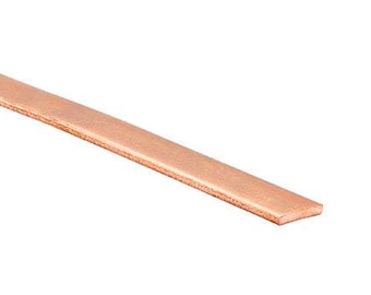 Copper Flat Strip 14ga x 3/8"