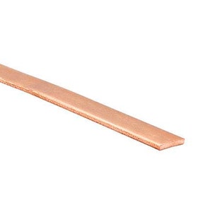 Bande plate en cuivre cal. 14 x 3/8 po.