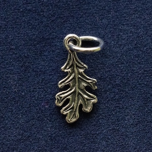 925 sterlingzilveren bedel eikenblad