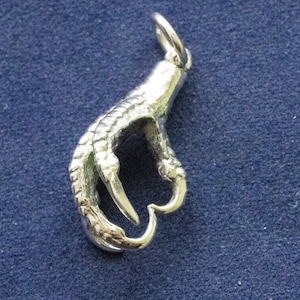 925 Sterling Silver Bird Claw Charm