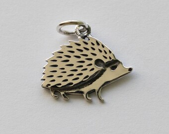 Charm Ou Pendentif Vintage En Argent - Hérisson Mignon Et Unique !