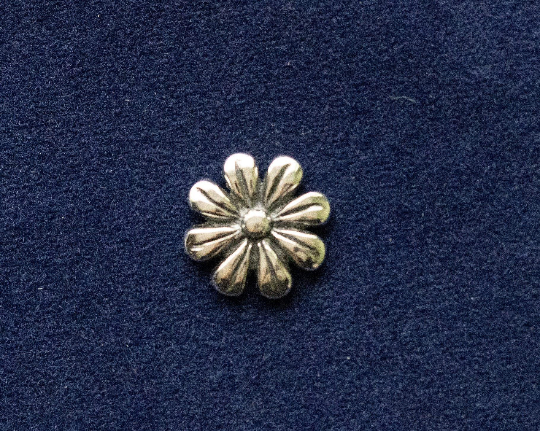 925 Sterling Silver Flower (8.8mm) Component